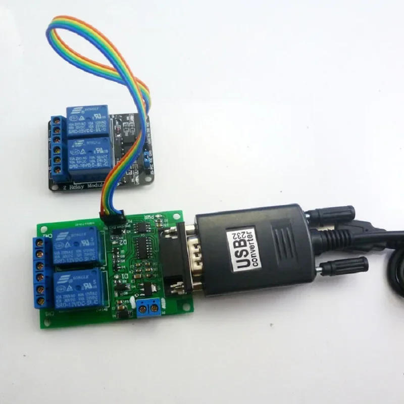 TB351+TB052+YC065 9V 12V 4 CH Serial Port Relay Remote Controller Module Kit