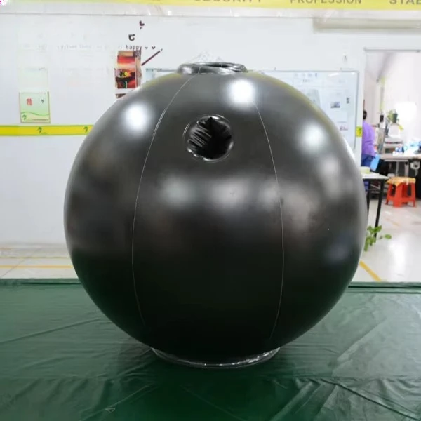

Body inflation, black blueberry color, balloon filled clothing