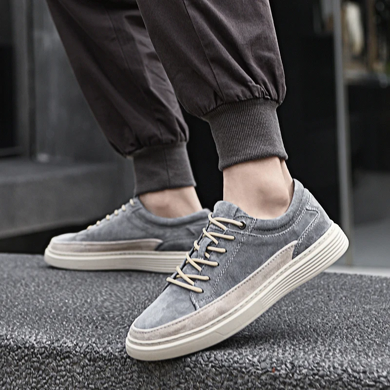 Heren Casual Schoenen Luxe Merk Designer Oxfords Schoenen Echt Leer Slijtvaste Comfortabele Sneakers Tennis Sportschoenen