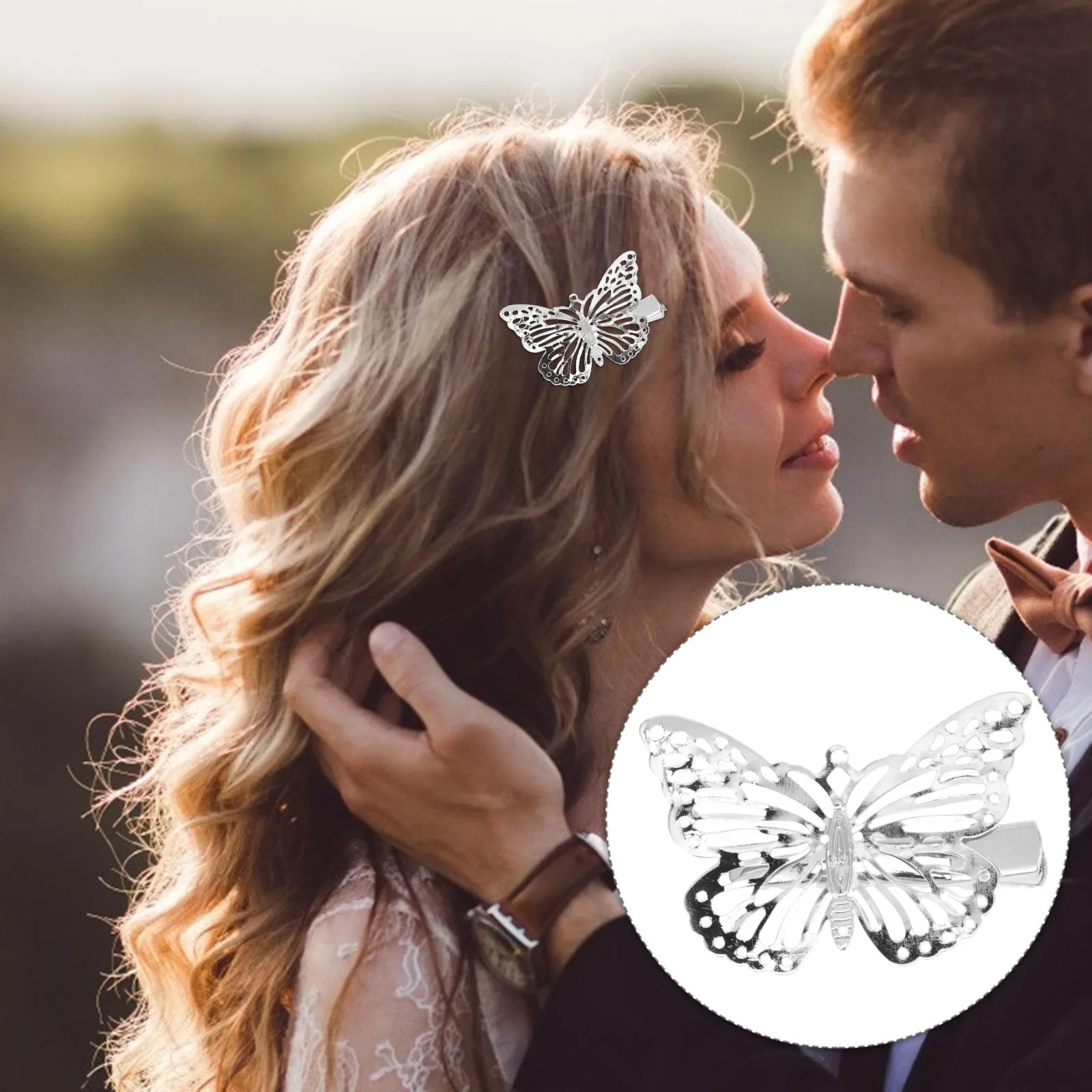 

10Pcs Metal Butterfly Hair Clips Side Hairpin Stylish Accessory for Women Gatherings Shopping Beauty Butterflies Hair Clip