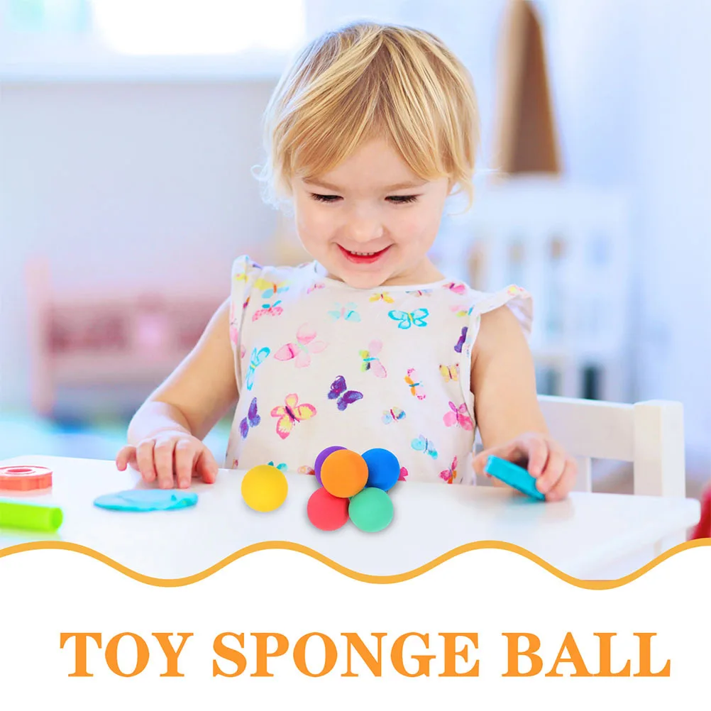 25 Stuks Kids Bounce Ball Set Zachte Sponsachtige Eva Speelballen Helder Gekleurde Sportbal Voor Kind Actief Spelen Thuis kinderdagverblijf Park Zwembad