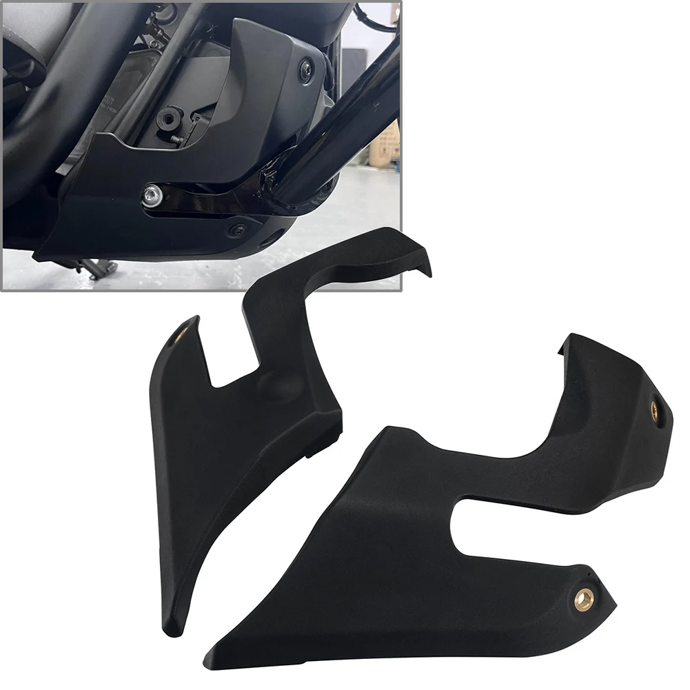 2Pcs Black Motorcycle Lower Fairing Covers Chin Guards ABS For Harley-Davidson Nightster 975 RH975 2022-2023