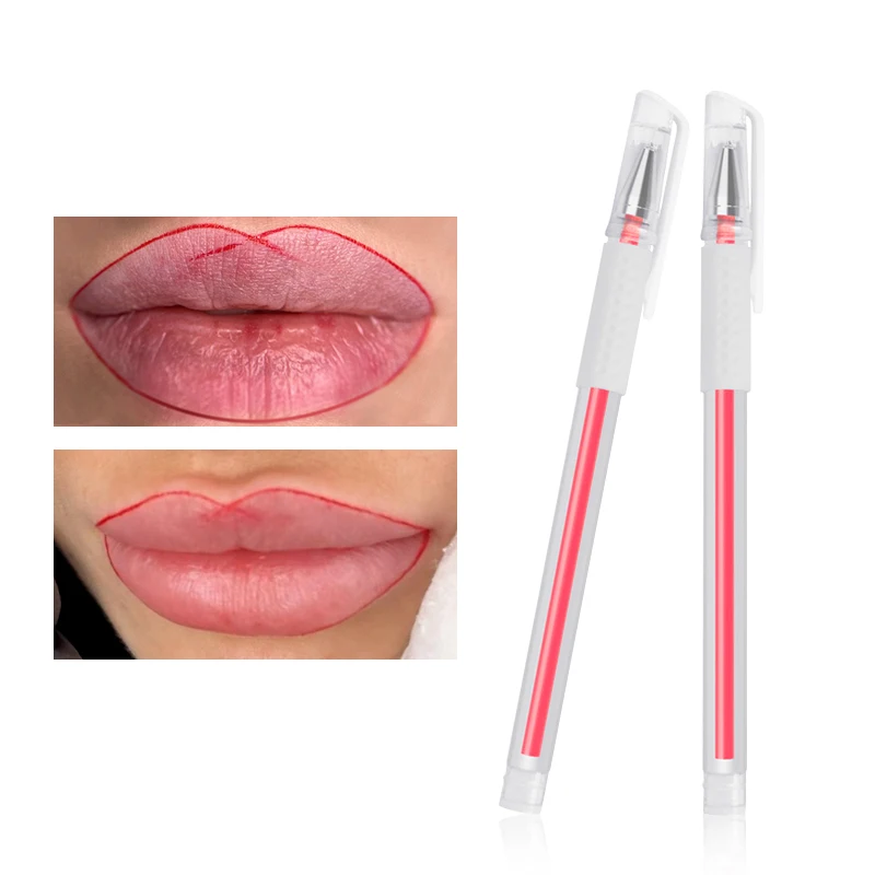 Sterilize Marker Pen Surgical Skin Marker Pen with Measuring Tapes Positioning Pen Permanent Makeup Supplies
