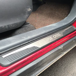 Car Door Sill Threshold Pedal Cover Trim For Mitsubishi Eclipse Cross 2018 2024 Protector Scuff Plate Guards Interior Accessorie