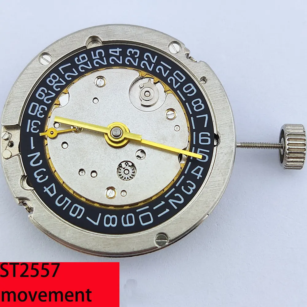 Seagull ST2557 Movement 3 pins half GMT Automatic Mechanical Movement 2557 Movement H9 Seconds Position Watch Accessories Date