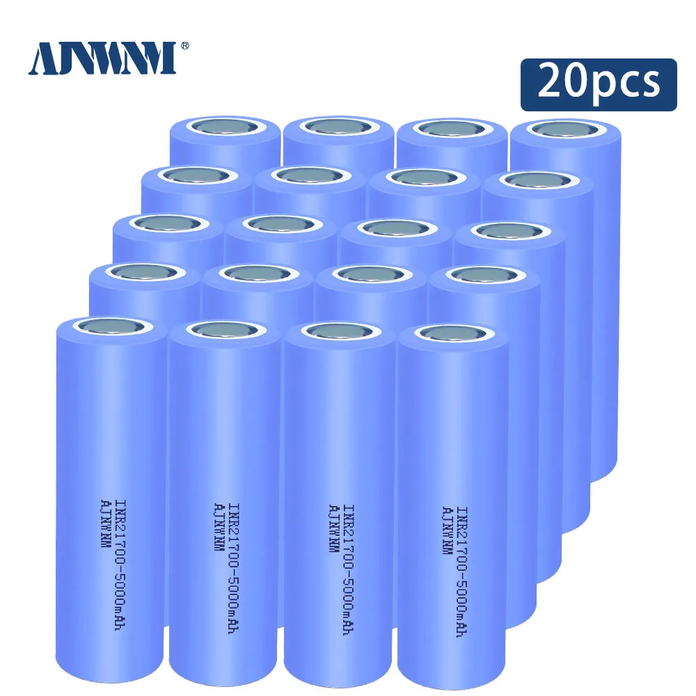 

10-40 large capacity 3.7V 4800 5000mAh 21700 battery 30A power 5C rate discharge Li-Ni battery DIY Electric bicycle