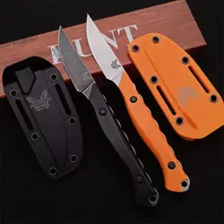 BM 15700 Flyway EDC Pocket Fixed Blade Knife Multi Outdoor Camping Rescue Hunting Knife Small Straight Knife Santoprene Handle