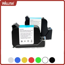 A Level 12.7mm JS12/2588 Compatible Cartridge Quick Dry Ink Cartridge For Metal Plastic Glass Paper Handheld Inkjet Printer Ink