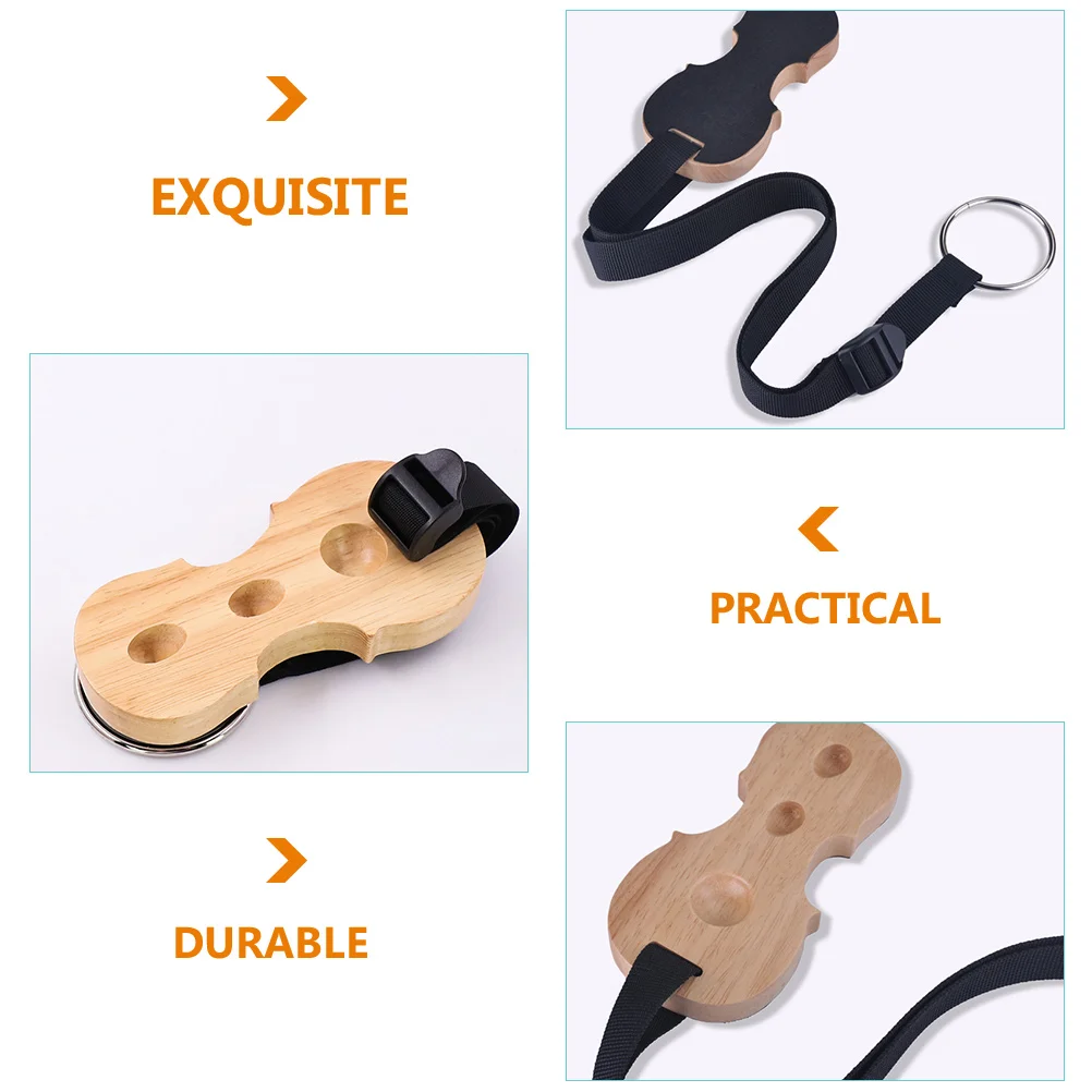 

Durable Non slip Cello Stopper 3 Holes Comfortable Posture Anti skid End pin Rest Thick Material Wood Fabric Enhances for Cello