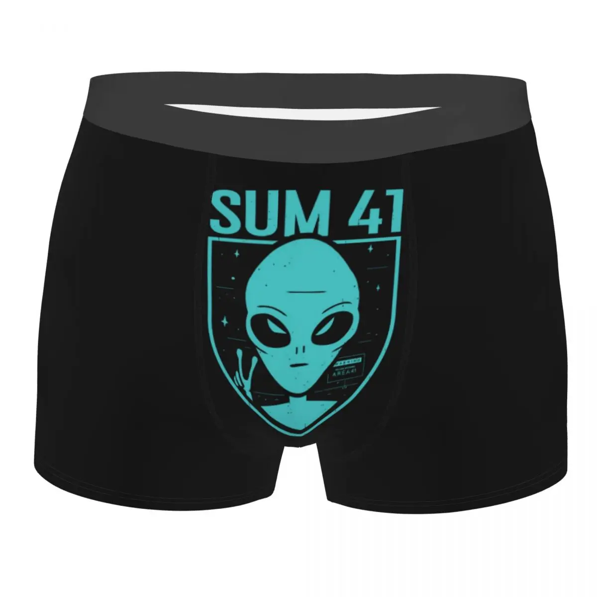 

Пользовательские Sum 41, Alien Metal Rock Roll, нижнее белье, мужские эластичные трусы-боксеры, шорты, мягкие трусы для мужчин