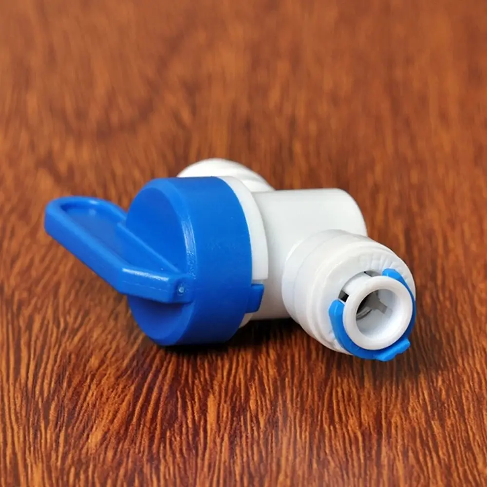 

1 шт. Прямой пластиковый шаровой кран с наружной/внутренней резьбой 1/4" 3/8" для шланга, быстроразъемный соединитель для систем обратного осмоса и аквариумов