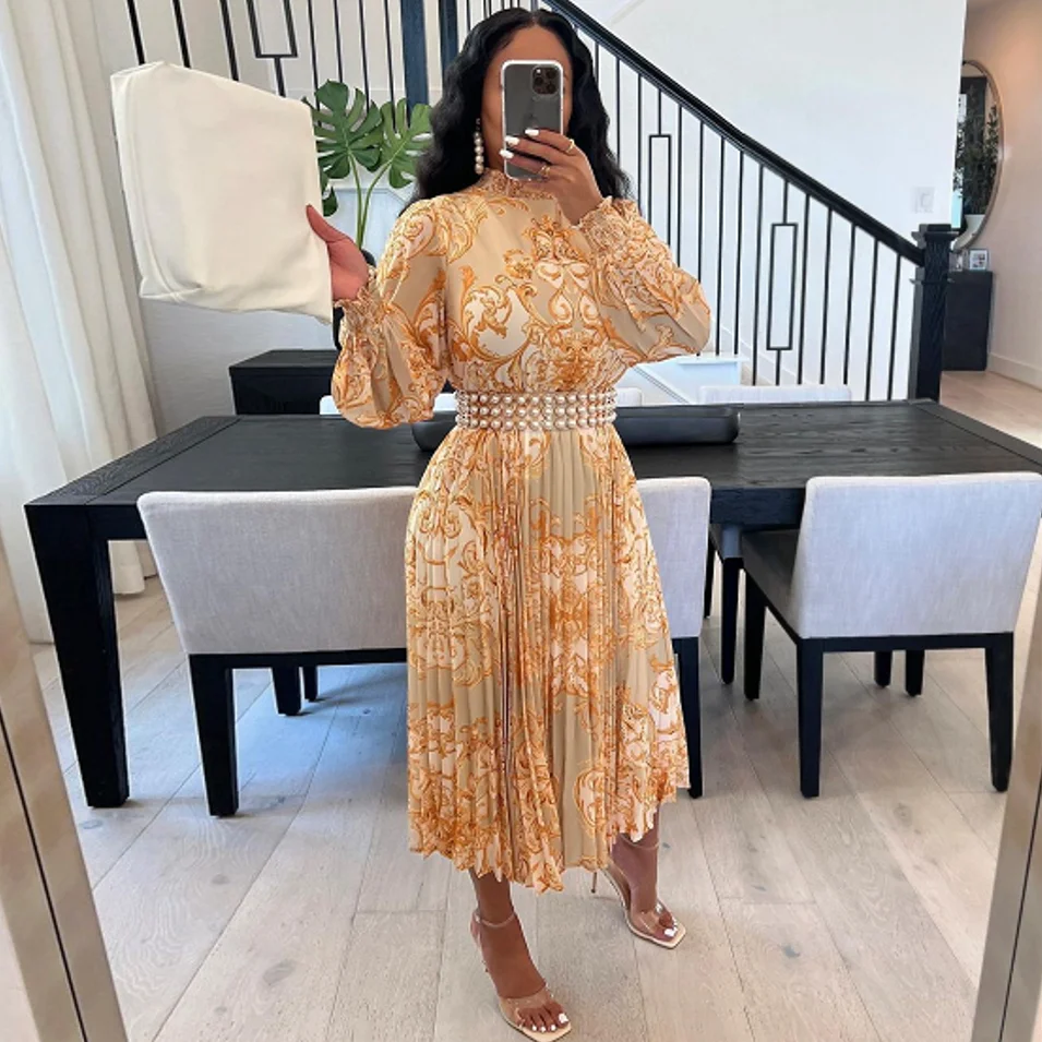 

African Dresses For Women 2023 New African Clothes Dashiki Flower Print Ankara Dresses Bazin Traditional Robe Africa Long Dress