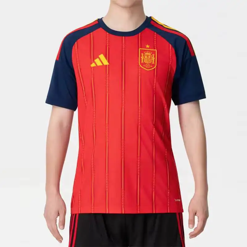 Hot Adidas Spanish National Team Home Jersey Men's Breathable Quick-Drying Football Short Sleeve JN4390 view 2