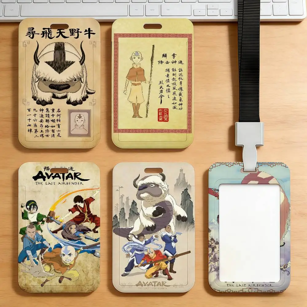 

Cartoon A-AvatarLast A-Airbender W-Wanted Retro Card Holder Transportation Work Permit Cards ID Student Meal Cardcase