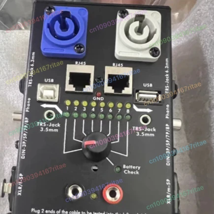 

CT-20 Профессиональный тестер аудиокабеля Тестер сигналов микрофонной линии для сбалансированного тестирования кабеля XLR DMX