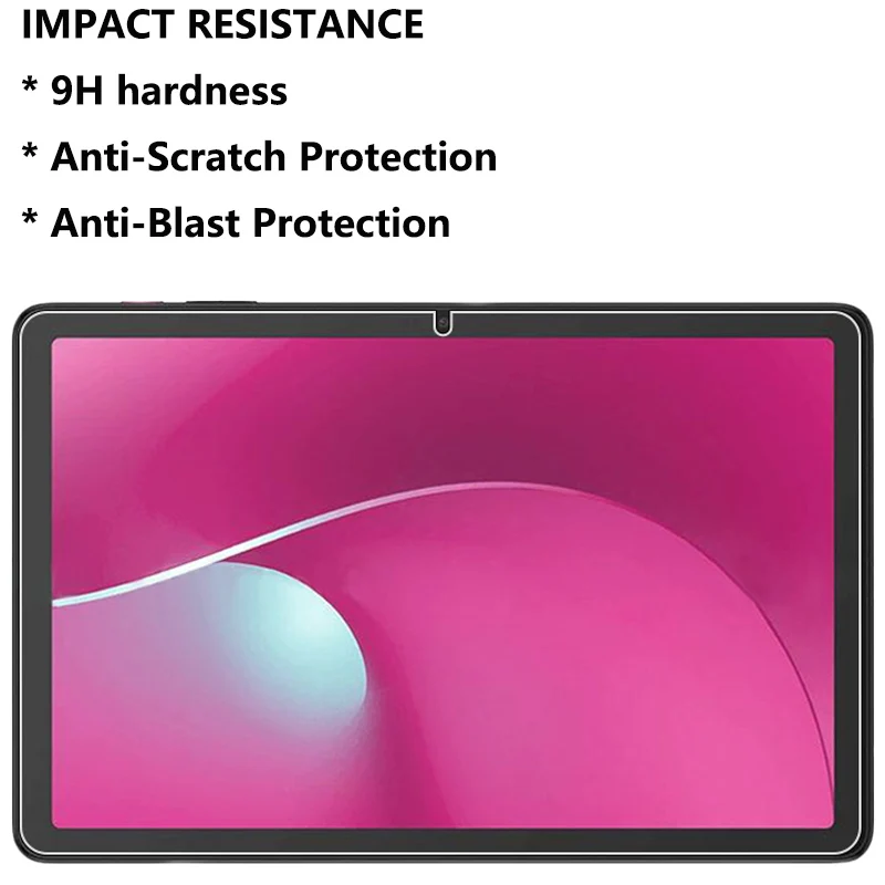 2 قطعة ل T-Mobile Revvl Tab 2 واقي للشاشة من الزجاج المقسى على لـ T-Mobile Revvl Tab 2 2.5D مضاد للخدش HD مقوس الفيلم