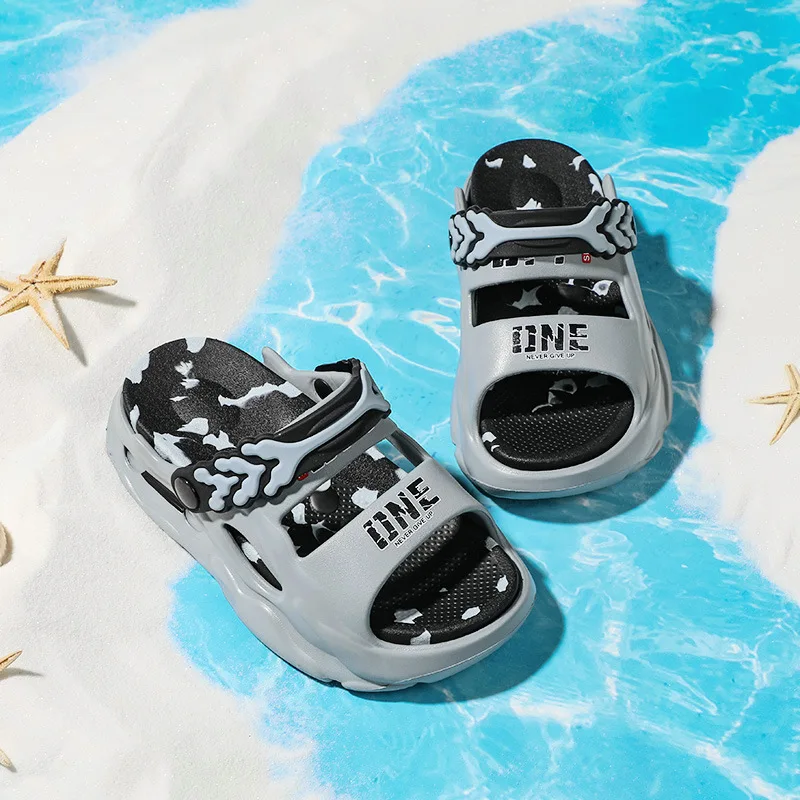

2026 NEW Summer Kids Sandals Non-slip EVA Slippers Platform Breathable Casual Clogs Shoes for Beach