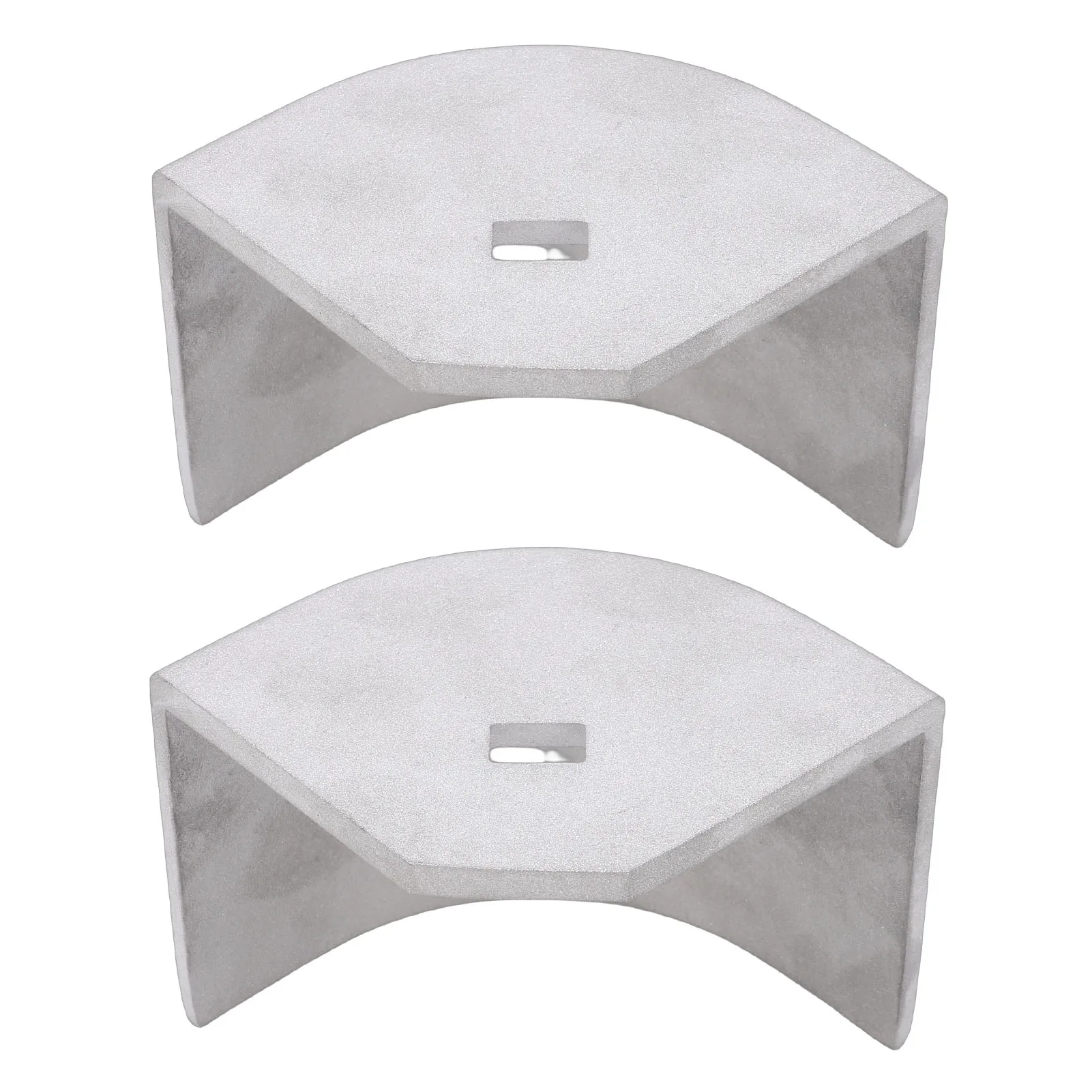 Deck Corner  Pontoon Boat Deck Corner Caps Aluminum for 90 Degree Rounded Corners Height 2-1/2in to 2-5/8in Diagonal 4-1/16in to