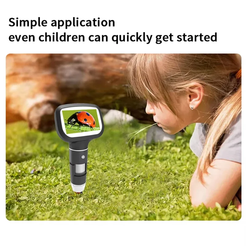 

AFOURT-Upgrade 2,4-дюймовый цифровой микроскоп с увеличением 1600X, монетный микроскоп с 8-светодиодами, паяльный микроскоп для ремонта