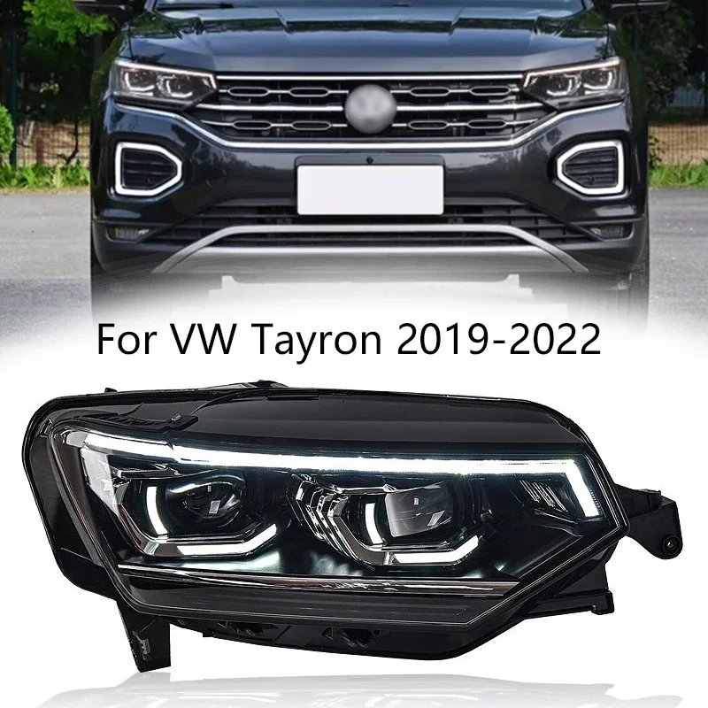 

Стайлинг автомобиля для VW Tayron 2019-2021, светодиодная фара DRL, противотуманная фара, сигнальная лампа ближнего и дальнего света, автомобильные аксессуары