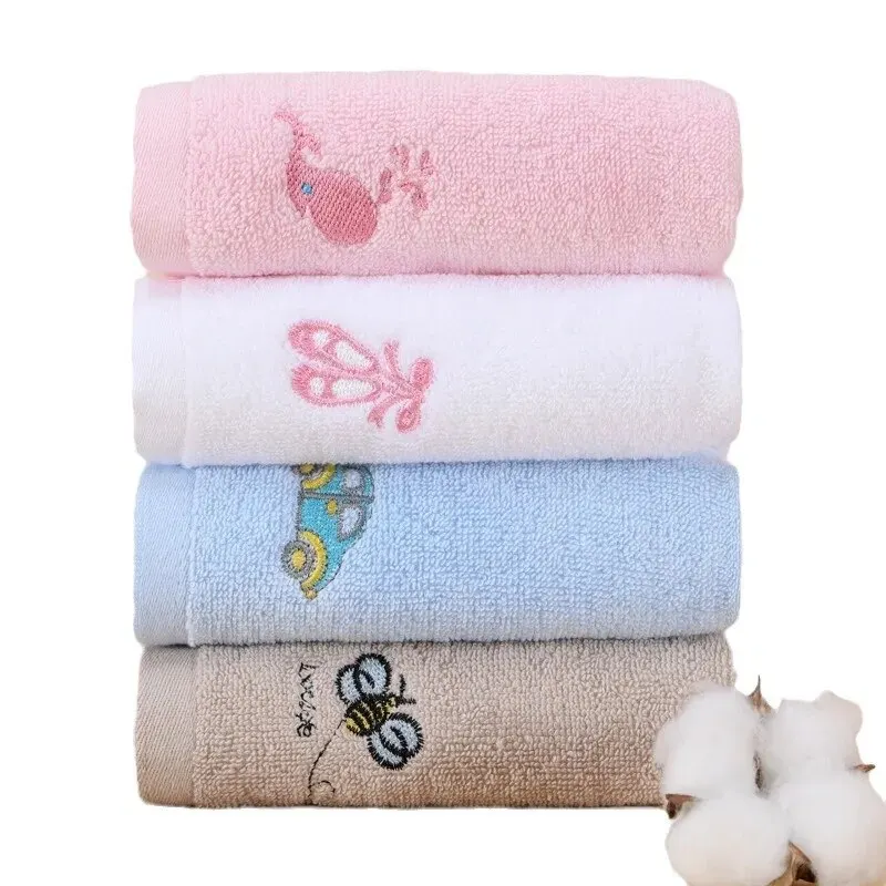 Cotton Gift Towel Household Soft Hand Towel Children Face Towel 2PCS 25x25cm