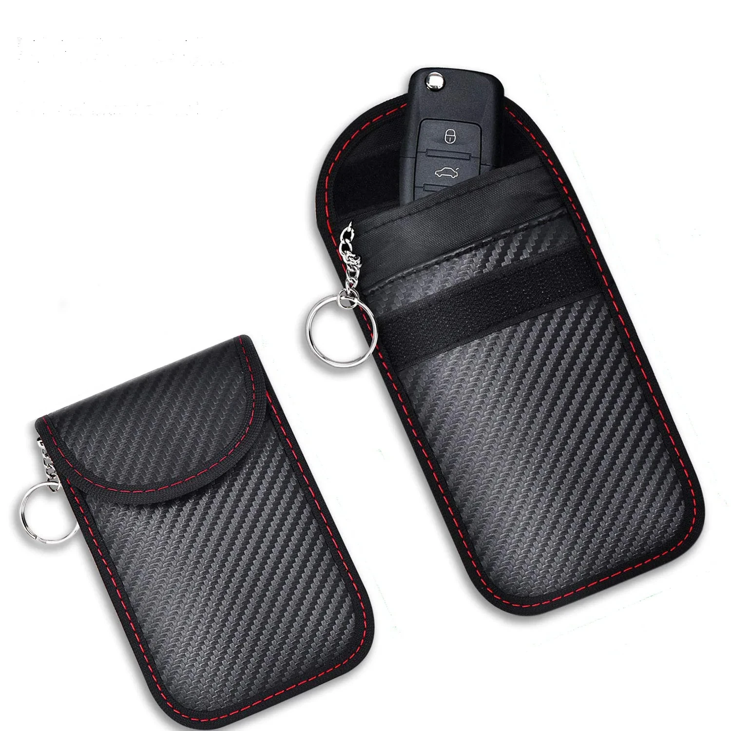 Car Key Signal Blocker Pouches Anti-Theft Remote Entry Anti-Hacking Vehicle Security For Key Fobs Electronic Key Protect Bags