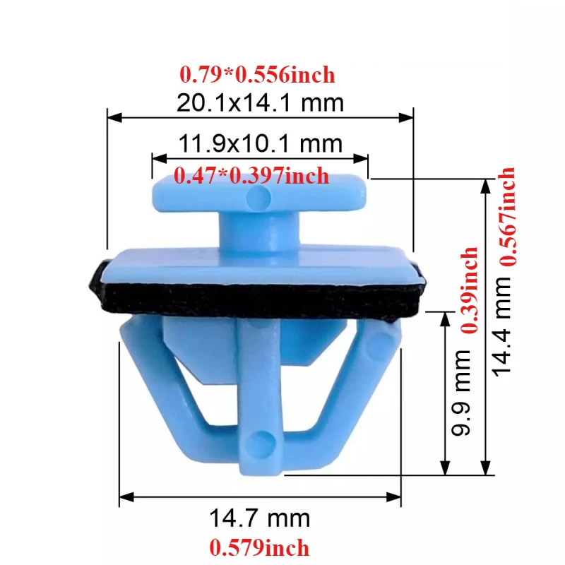 Side Moulding and Door Trim Clips Fit for Kia Sportage Plastic for Hyundai Santa Fe Auto Part