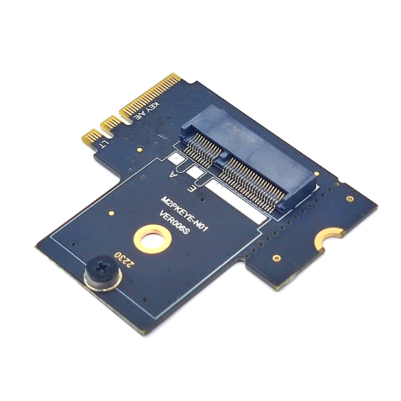 M.2 Key A+E Riser Converter Adapter M2 NGFF Key A/E to A/E Extension Board for M.2 Key A+E SATA 3.0 6Gbps SSD HDD Expansion Card