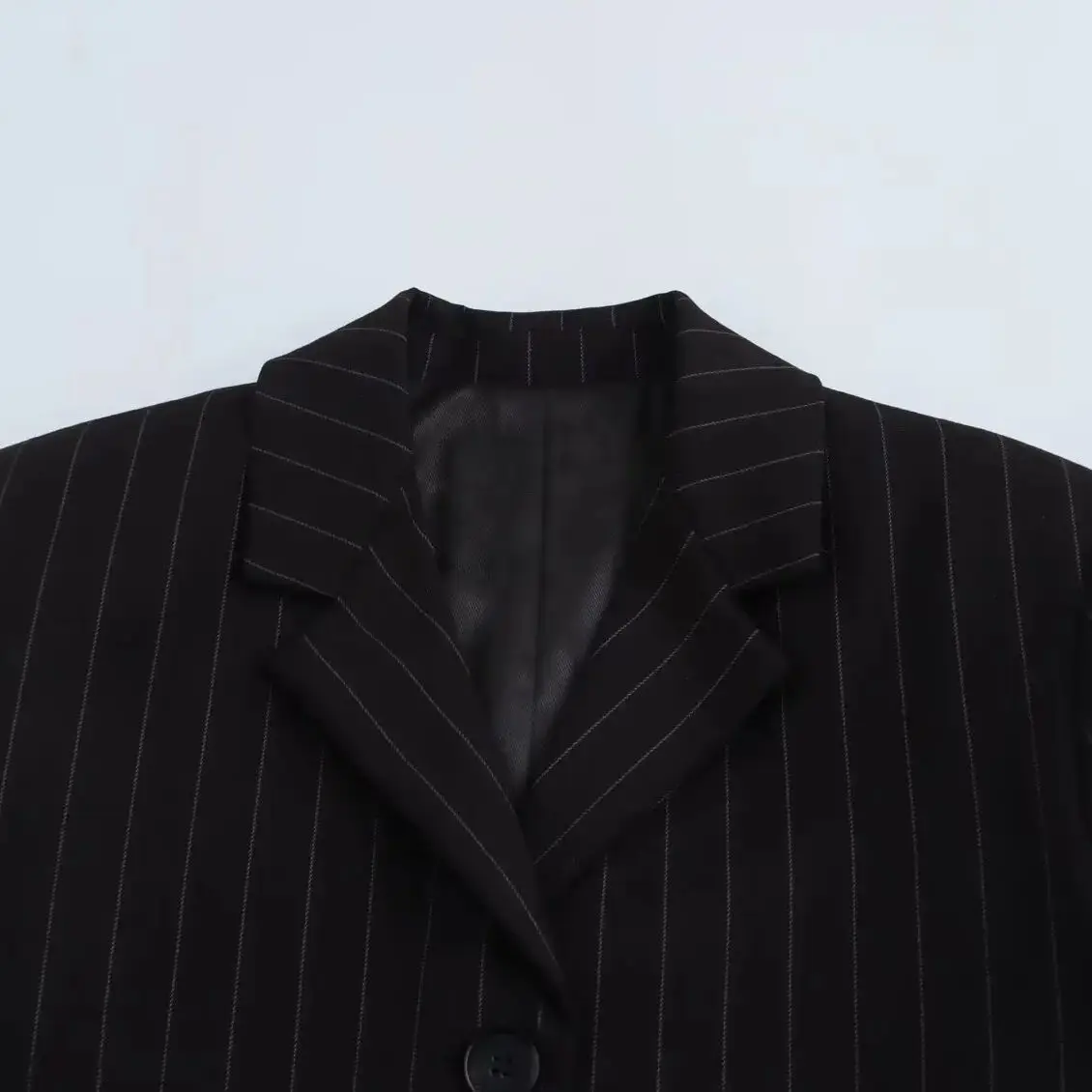 2025 WOMAN Fashion European and American Style Autumn New Minute Style Striped Suit Long Sleeve Jacket Outerwear Mujer