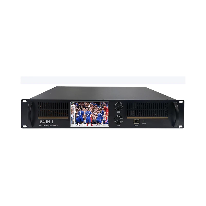 IP to PAL Converter 32 in 1 64 in 1 Analog Modulator with H.265/H.264 Decoding and 5-Year Warranty