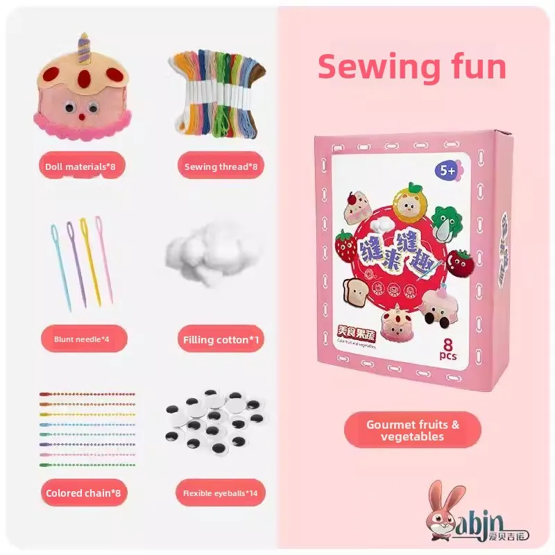 

Детский набор для рукоделия: шитье, поделки из нетканого материала, куклы-подвески, игрушки для девочек, творческое творчество, клейкая лента