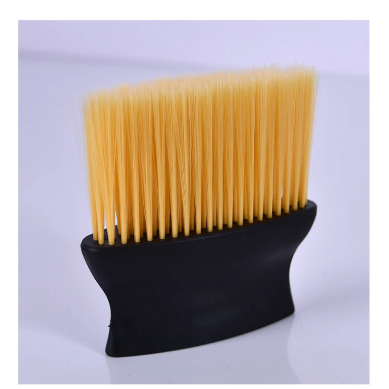 1pc spazzola per la pulizia dei capelli in plastica 3D morbida fibra capelli collo viso spolverino spazzola parrucchiere barbiere taglio dei capelli strumenti del salone