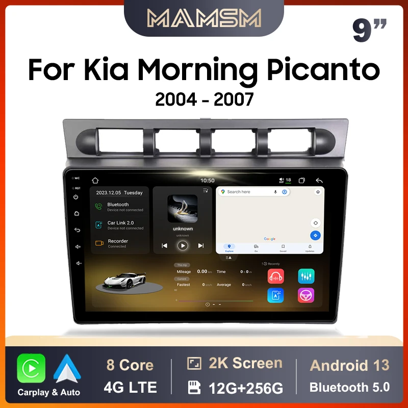 

MAMSM Car Radio For Kia Picanto SA Morning 2004 - 2007 Android 13 Multimedia Video Player GPS Carplay Autoradio Stereo Head Unit