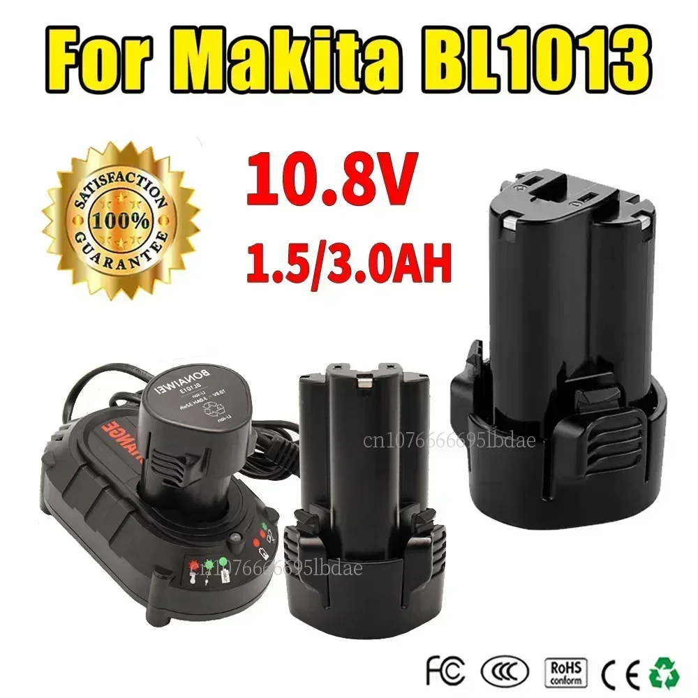 Литий-ионный аккумулятор 10,8 В, 12 В, 3 Ач, 3000 мАч для Makita BL1013 BL1014 194551-4 TD090D TD090DW LCT203W LCT204 194550-6 DF030D