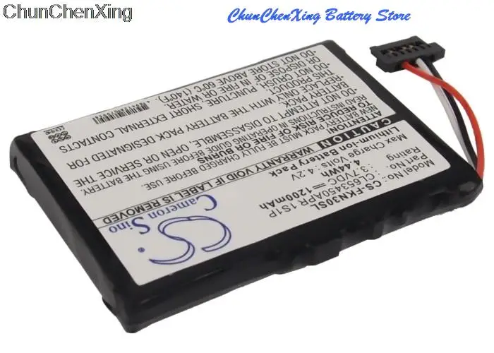 카메론 시노 1200 mah 배터리 cl653450apr 1s1p falk e30, e60, n120, n200, n205, n220l, n240l, n30, n40, n80, 네비게이터 3500