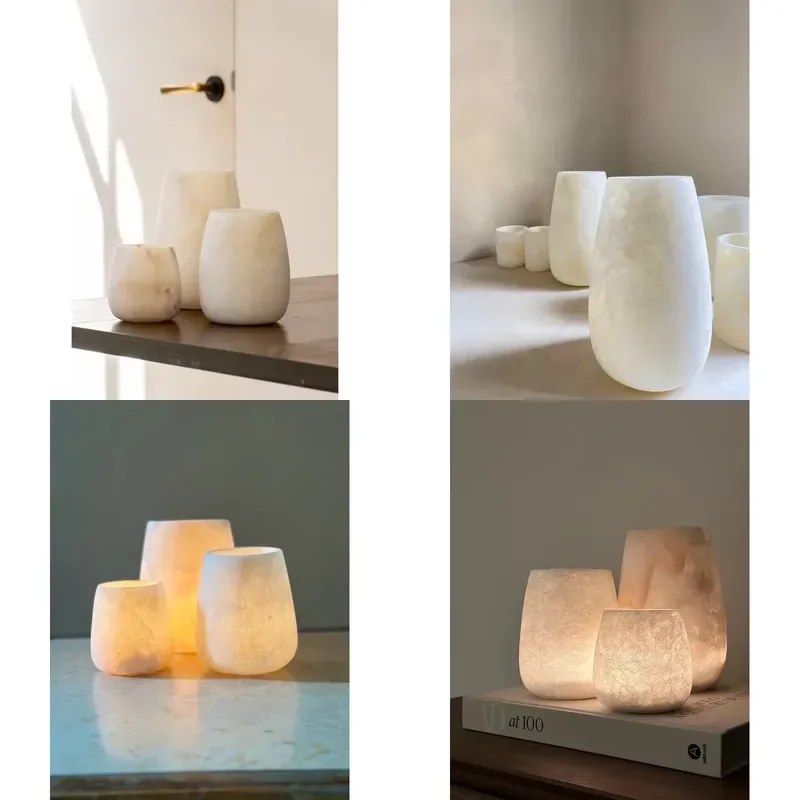 for Modern Handmade Indian Marble Vases Polished Craftsmanship Simple Home Decor Wedding