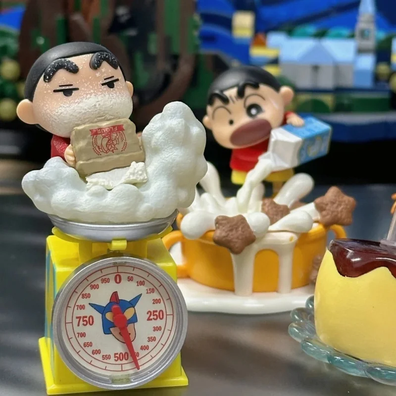 リーメント クレヨンしんちゃん オリジナル ブラインドボックス クッキングシリーズ コレクタブルフィギュア デスクトップオーナメント ルームデコレーション ギフト カスタムフィギュア