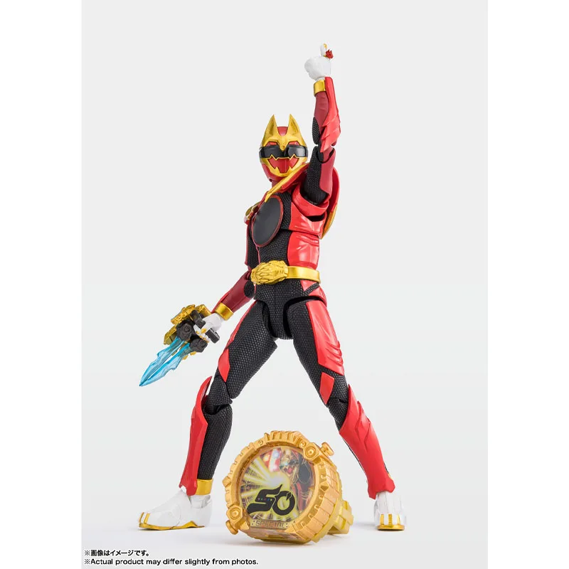 Bandai Genuine No.1 Sentai Gozyuger Model Kit SHF Gozyuwolf Sentai Ring Limited Edition Anime Action Figure Model for Toys Gifts