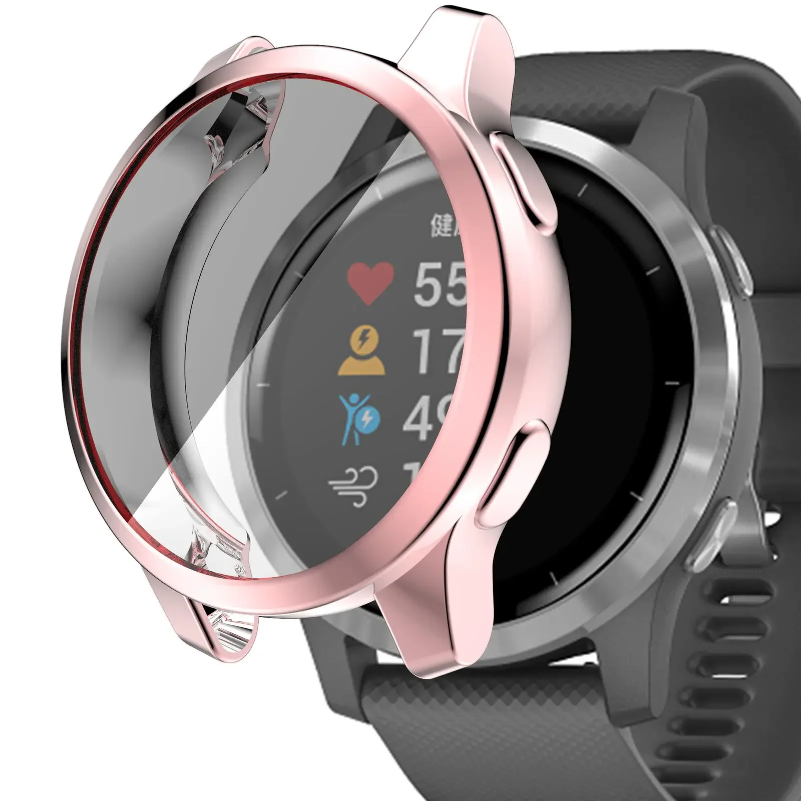 Étui de montre en TPU pour Garmin Vivoactive, housse de montre intelligente, coque de protection d'écran, cadre de protection, pare-chocs, 4, 4S, Venu 2, 2S