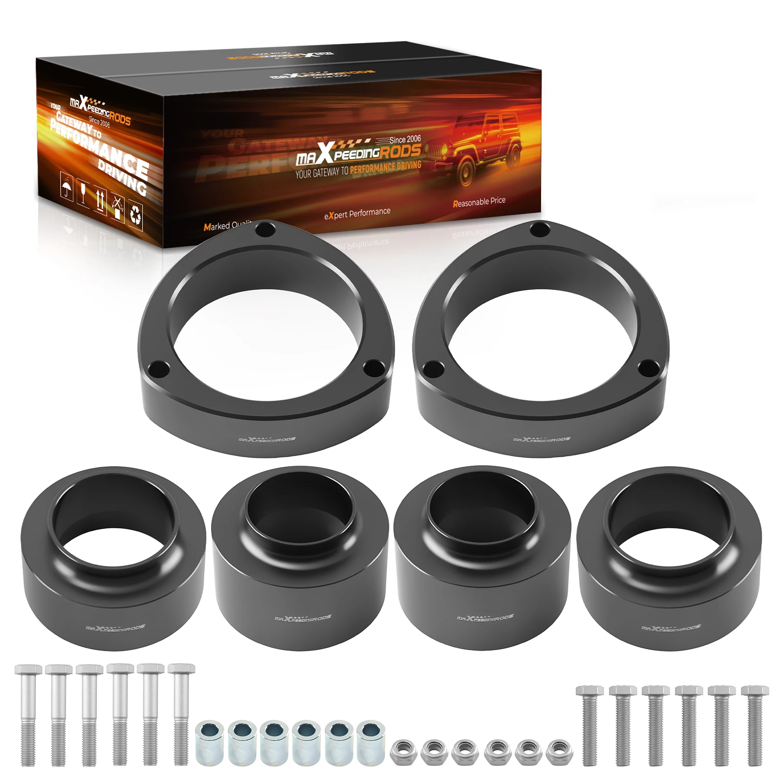 

MaXpeedingrods Factory 2'' Front 2" Rear Lift Kit for Chevy for Geo Tracker for Suzuki XL-7 1999-2005