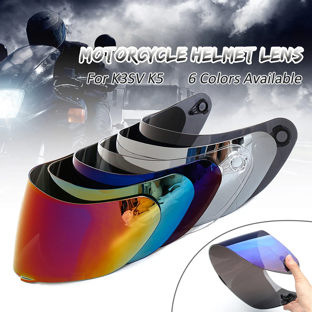 Motorcycle Wind Sh-ield Helmet Lens Visor Full Face Replacement for Moto Helmet K1 K3SV K5 Motorcycle Helmet Lens