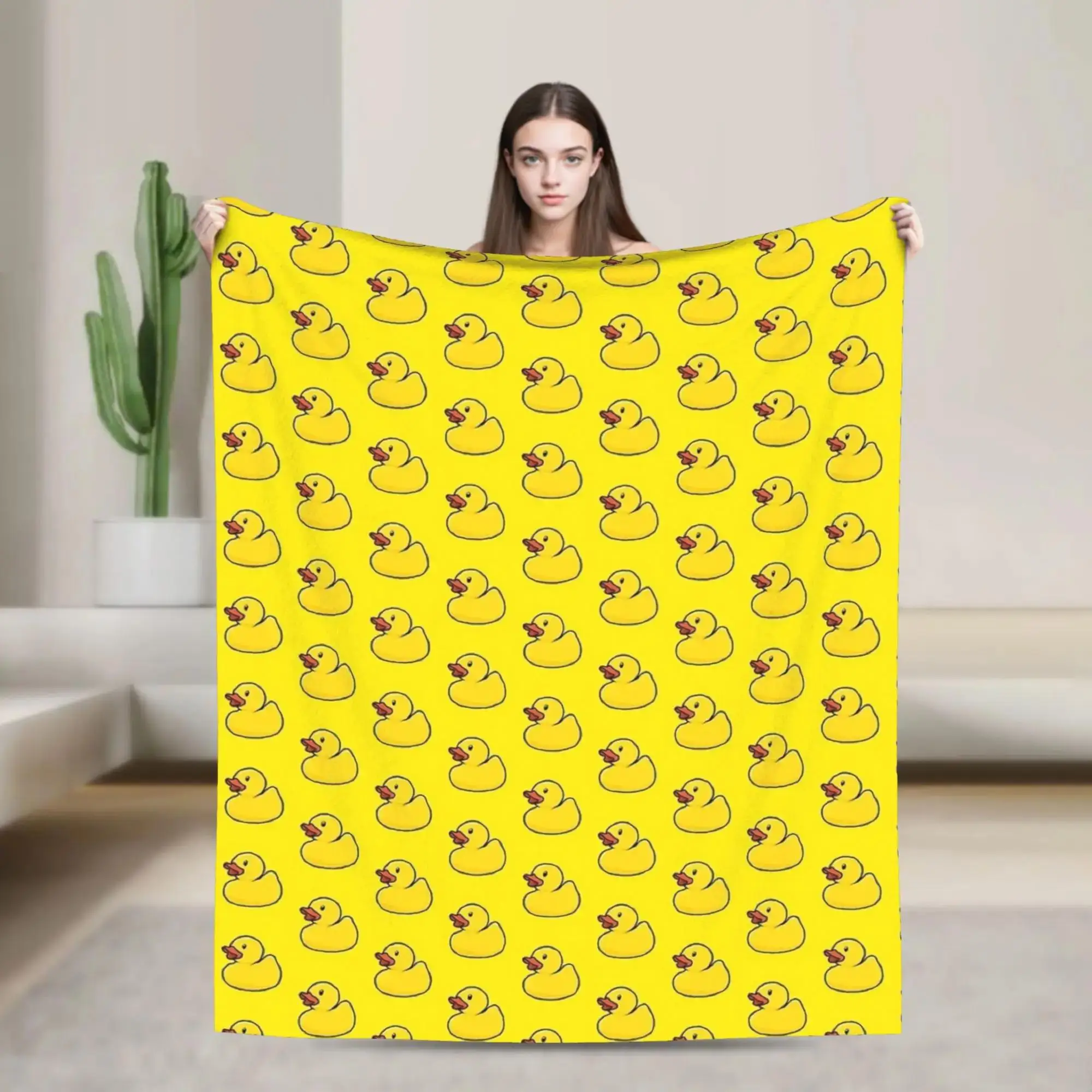 

Желтое фланелевое одеяло Rubber Duck, зимнее, очень мягкое, для детей, для домашнего декора, пушистое покрывало, чехол для дивана/кровати