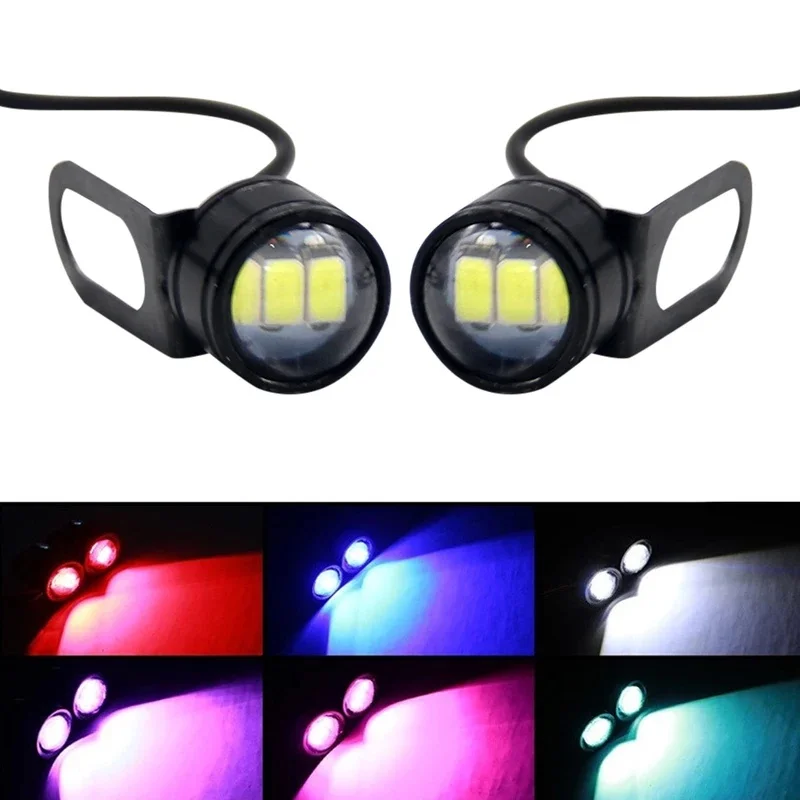 2/4/6/8pcs Motorcycle Flash Strobe Eagle Eye Motorcycle Daytime Running Light Fog Lamp Headlight For Most Motorcycle