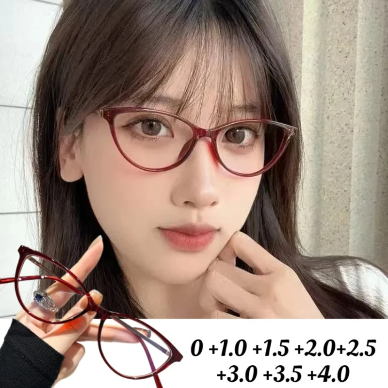 

Men's and Women's Universal Fashion Leisure Anti-blue Light Reading Glasses Cat-eye High-definition Reading Presbyopia Glasses