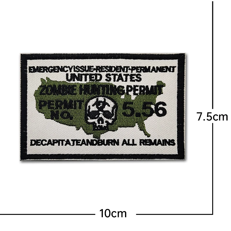 Parche zombie táctico PVC 3D – Brazalete Molle - imagen 5