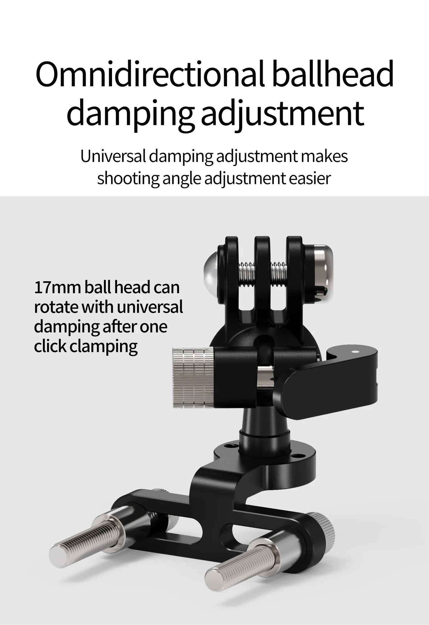 Universal Lenker Vorbau Kamera Halterung Fahrrad Scheinwerfer Halterung Handy GPS Halter für Gopro 13 Insta 360 OSMO Action Stehen – Detail 7
