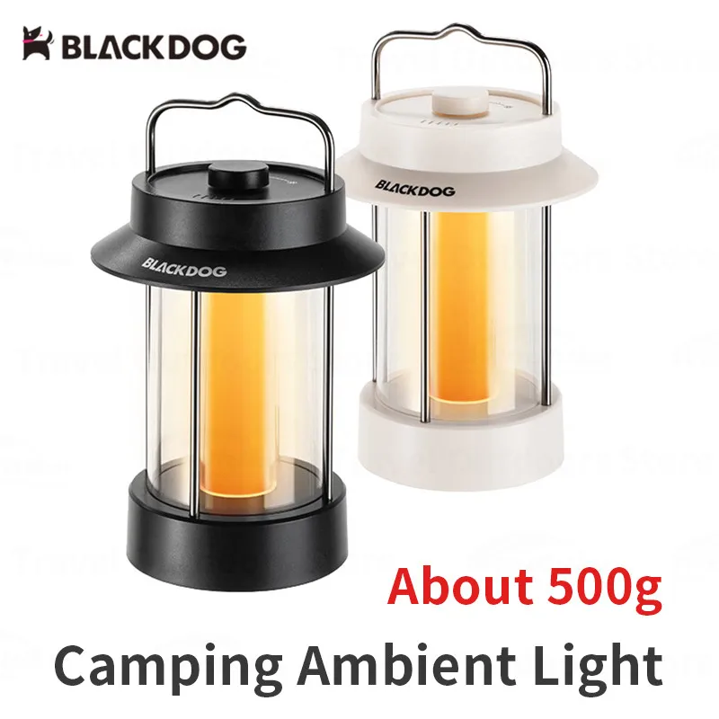 Naturehike BLACKDOG Camping Lights 3 Gears Pavilion Modeling Lamp 6000mAh Capacity Outdoor Emergency Charging IPX4 Waterproof