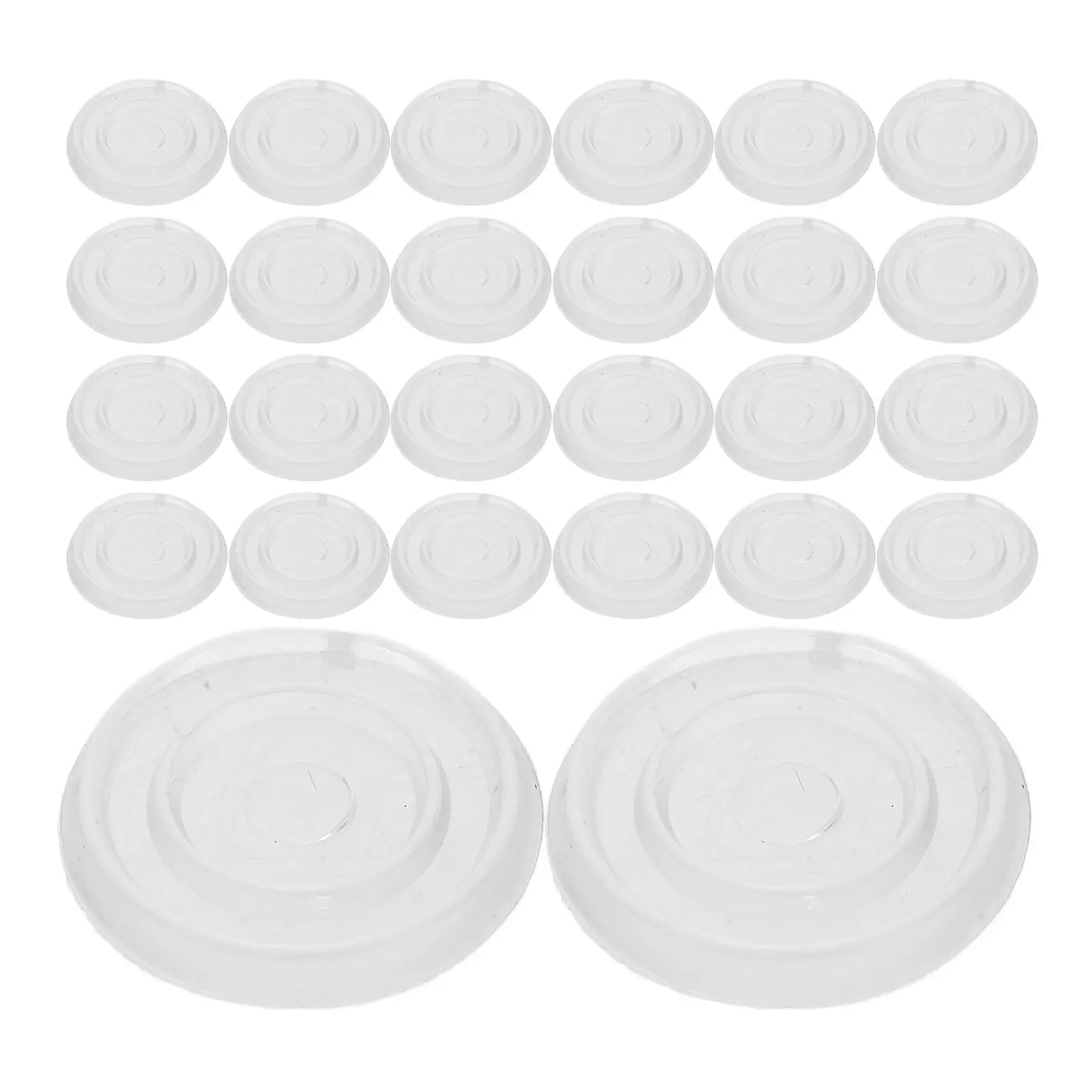 100Pcs Round Chair Protector Cushion Pads Non-Slip Furniture Cups for Dining Kitchen Patio Chairs Extend Floor Life Quiet Smooth