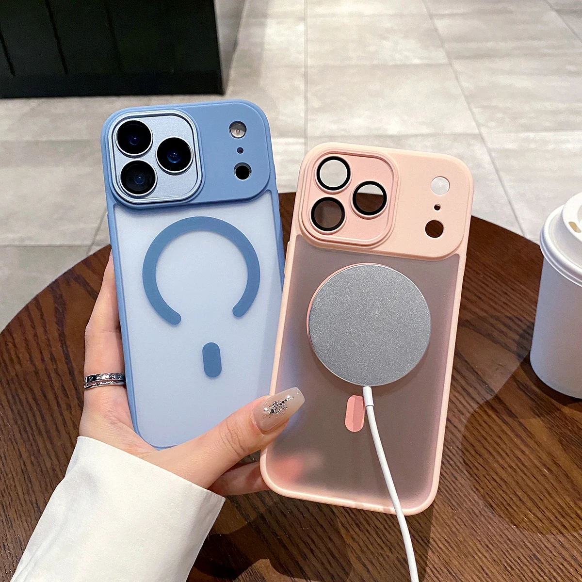 Magnetische Hülle für iPhone 17 Pro Max 17, Luftabdeckung, matt, klar, stoßfest, Mag-Safe Charge, Kameraschutz, Objektivfolie, Fundas