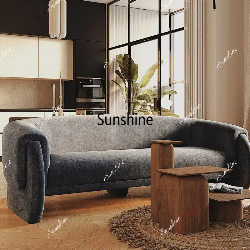 Modern simple light luxury Nordic style fabric sofa